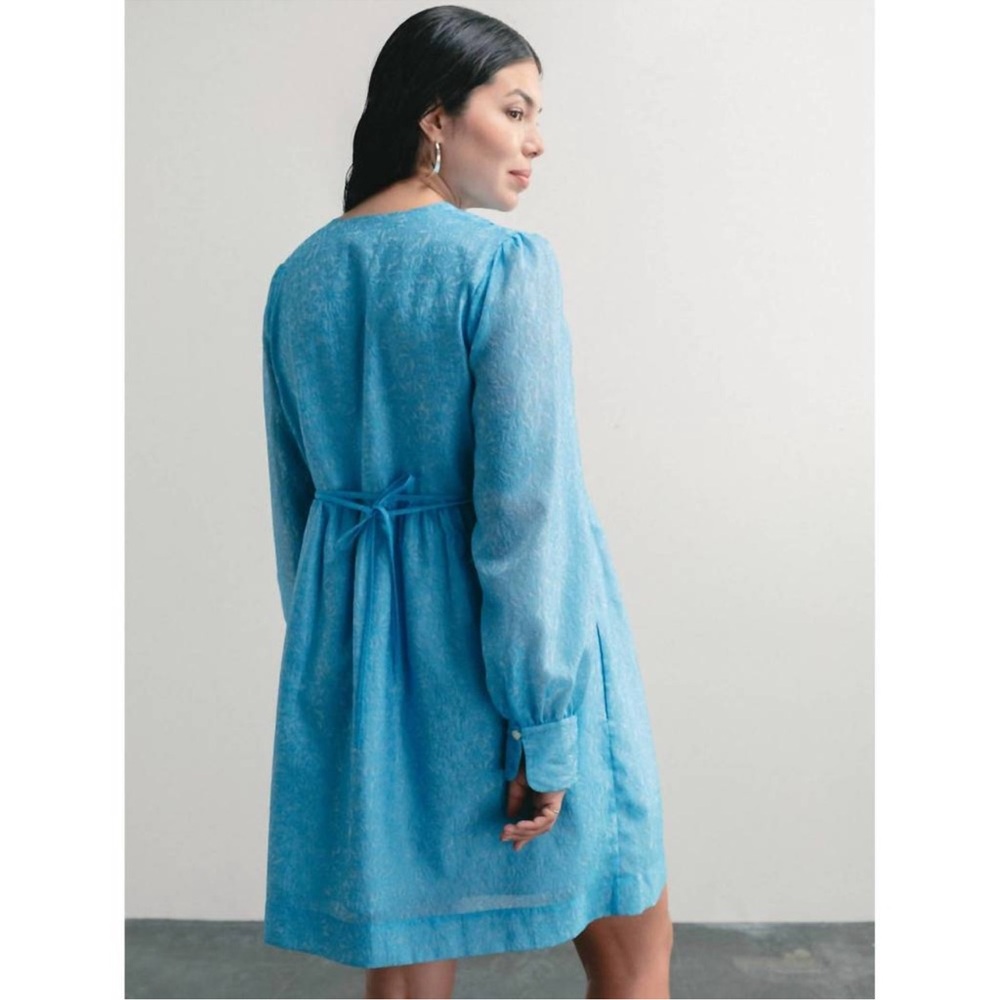 DARLING AVENUE BLUE MINI DRESS SIZE XS - Picture 3 of 7